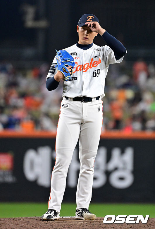 [OSEN=지형준 기자] 한화 강건우. 2026.04.15 /jpnews@osen.co.kr