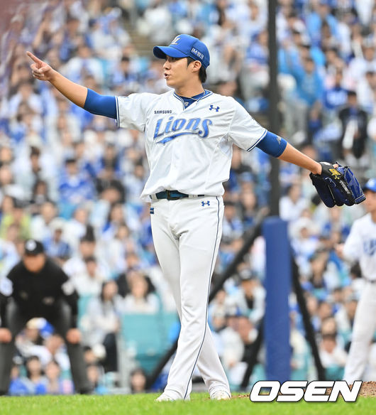 [OSEN=대구, 이석우 기자] 삼성 라이온즈 원태인 007 2025.10.07 / foto0307@osen.co.kr