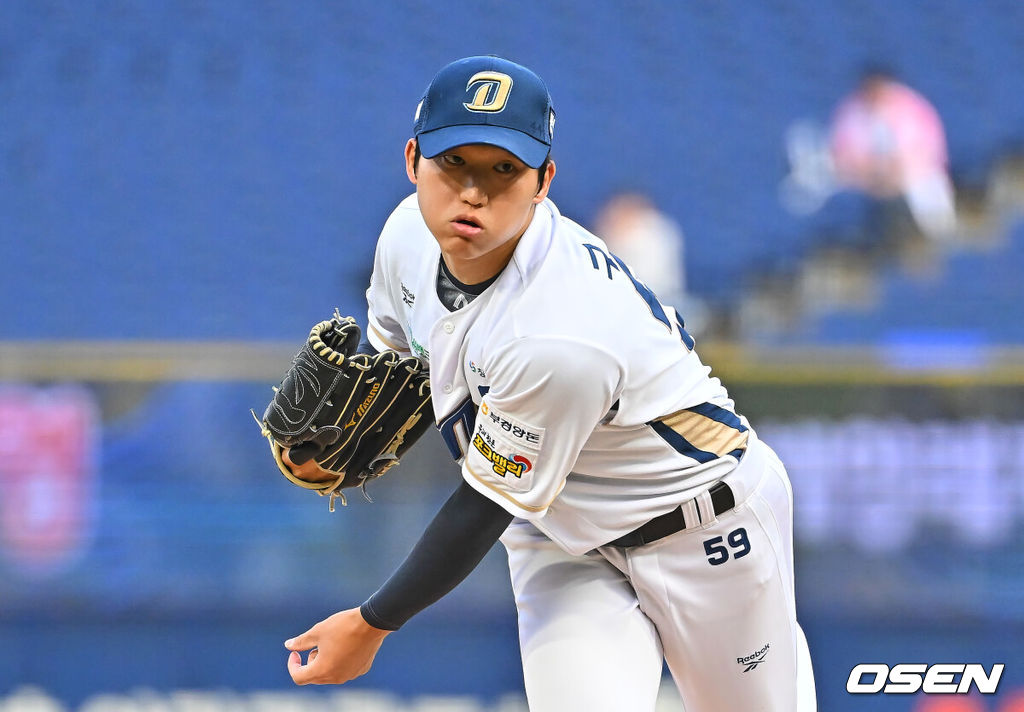 16일 창원NC파크에서 2026 신한 SOL KBO 리그 NC 다이노스와 한화 이글스의 경기가 열렸다. 홈팀 NC는 구창모가, 방문팀 한화는 화이트가 선발 출전했다. NC 다이노스 선발투수 구창모가 역투하고 있다. 2026.06.16 / foto0307@osen.co.kr