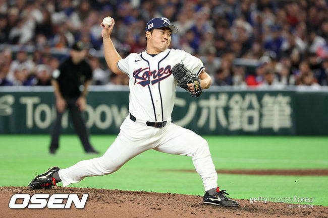 [사진] WBC 대표팀에서 고우석 ⓒGettyimages(무단전재 및 재배포 금지)