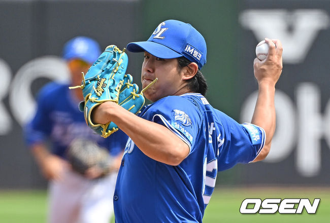 [OSEN=부산, 이석우 기자] 삼성 라이온즈 양창섭 036 2026.05.24 / foto0307@osen.co.kr