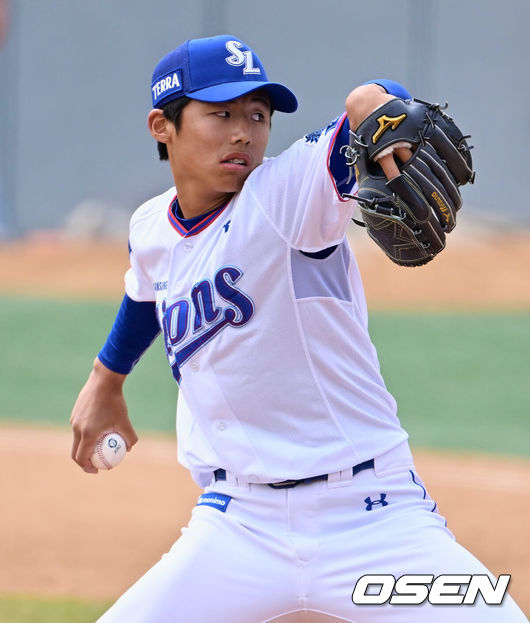 [OSEN=경산, 이석우 기자]  삼성 라이온즈 박권후 046 2023.04.23 / foto0307@osen.co.kr