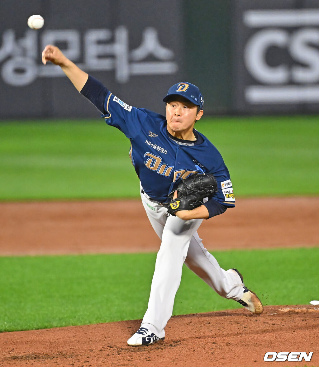 25일 부산 사직야구장에서 2026 신한 SOL KBO 리그 롯데 자이언츠와 NC 다이노스의 경기가 열렸다. 홈팀 롯데는 이민석이, 방문팀 NC는 토다가 선발 출전했다.NC 다이노스 선발 투수 토다가 역투하고 있다. 2026.06.25 / foto0307@osen.co.kr