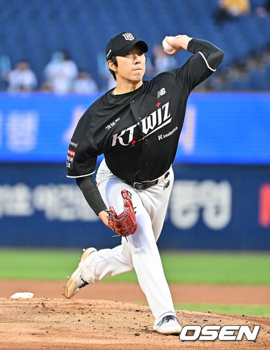[OSEN=창원, 이석우 기자] KT 위즈 오원석 009 2026.04.15 / foto0307@osen.co.kr