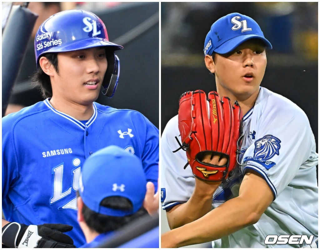 삼성 이재현(왼쪽)과 배찬승 / OSEN DB