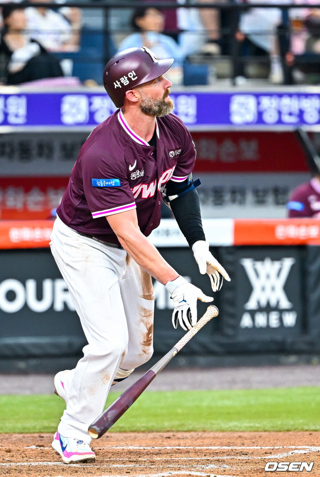 17일 대전 한화생명 볼파크에서 2026 신한 SOL KBO리그 한화 이글스와 키움 히어로즈의 경기가 열렸다.이날 한화는 왕옌청, 키움은 하영민이 선발로 나섰다.2회초 2사 주자 1,3루 키움 데이비슨이 중월 선취 스리런 홈런을 때리고 있다. 2026.07.17 / rumi@osen.co.kr