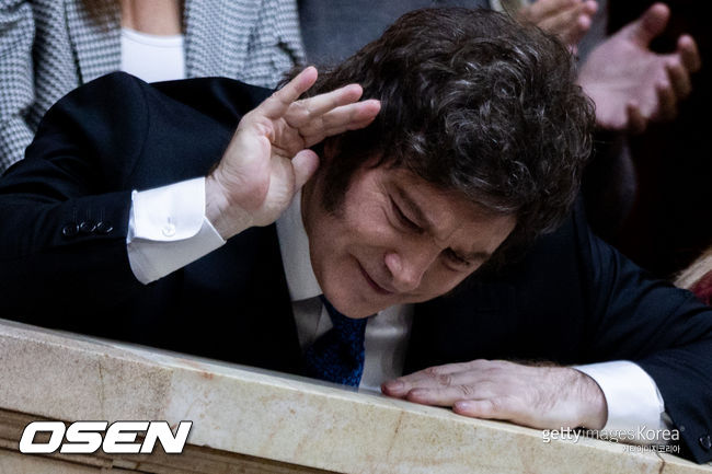 BUENOS AIRES, ARGENTINA - APRIL 29: <<enter caption here>> during an appearance before the congress at The Palace of the Argentine National Congress on April 29, 2026 in Buenos Aires, Argentina. (Photo by Tomas Cuesta/Getty Images)