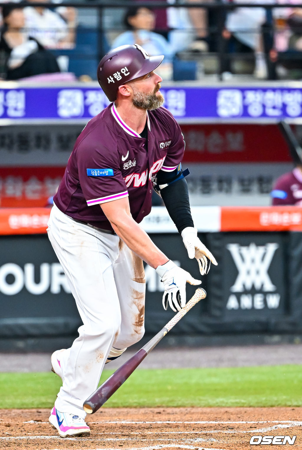 17일 대전 한화생명 볼파크에서 2026 신한 SOL KBO리그 한화 이글스와 키움 히어로즈의 경기가 열렸다.이날 한화는 왕옌청, 키움은 하영민이 선발로 나섰다.2회초 2사 주자 1,3루 키움 데이비슨이 중월 선취 스리런 홈런을 때리고 있다. 2026.07.17 / rumi@osen.co.kr