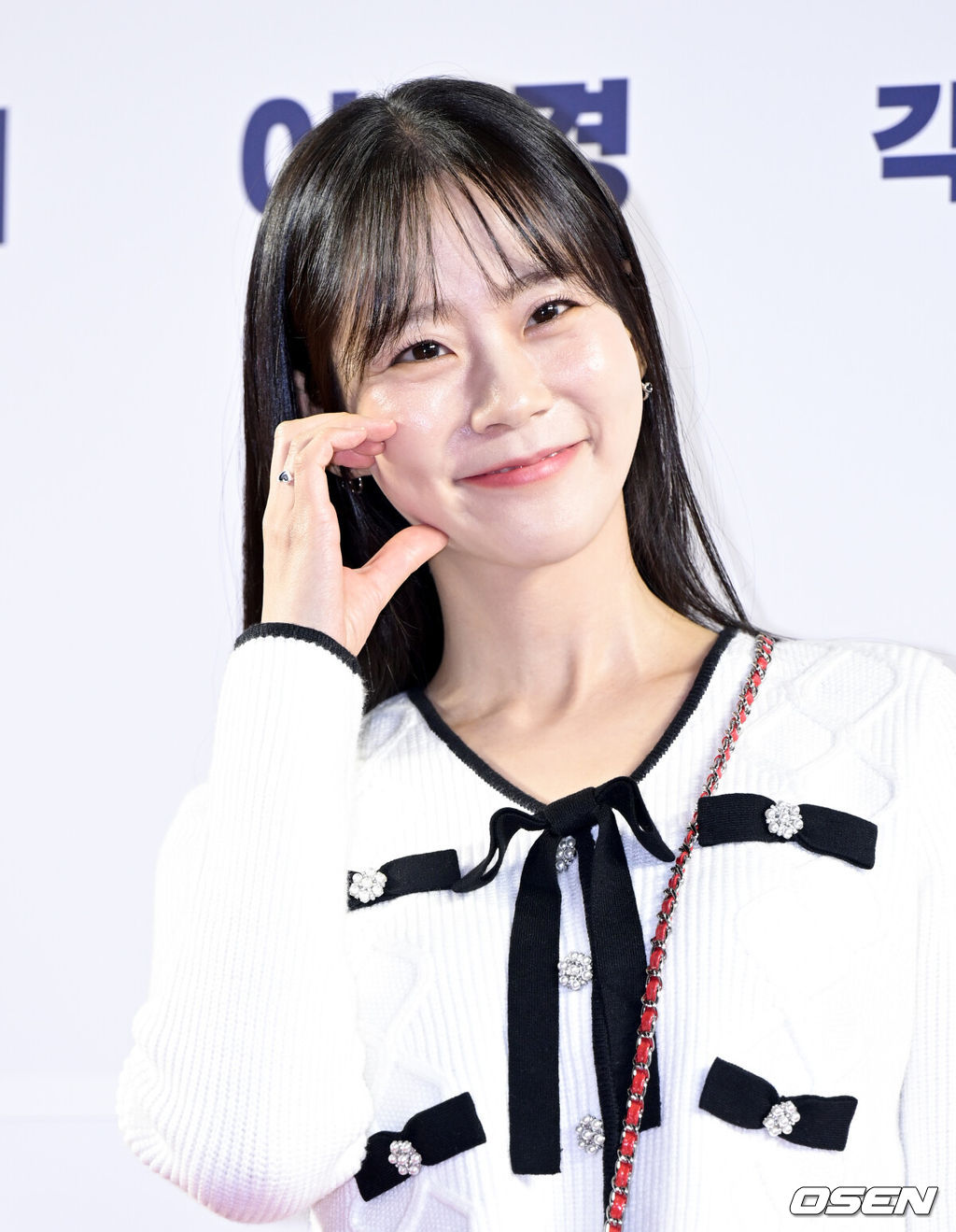 영화 '데드맨(감독 하준원)’ VIP 시사회 포토월 행사가 6일 오후 서울 메가박스 코엑스에서 열렸다.배우 한승연이 포즈를 취하고 있다.  2024.02.06 /cej@osen.co.kr