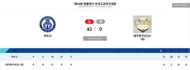 대한야구소프트볼협회 공식 홈페이지 캡처