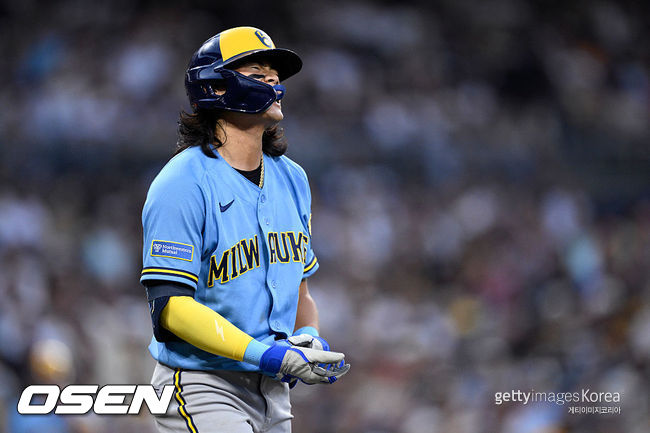 [사진] 밀워키 브루어스 배지환. ⓒGettyimages(무단전재 및 재배포 금지)