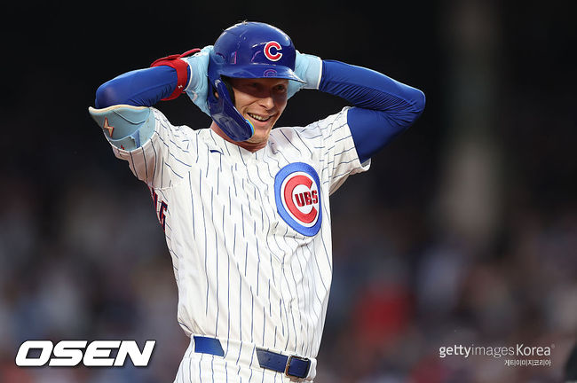 [사진] 시카고 컵스 피트 크로우-암스트롱. ⓒGettyimages(무단전재 및 재배포 금지)
