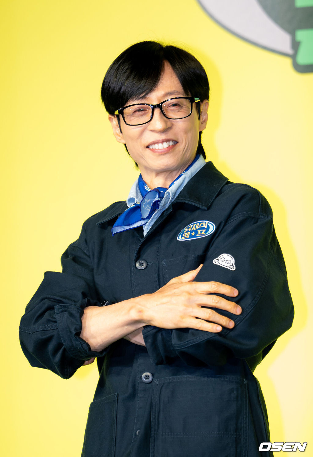 19일 서울 종로구 JW 메리어트 동대문 스퀘어에서 넷플릭스 시리즈 '유재석 캠프' 제작발표회가 열렸다.오는 26일(화) 첫 공개되는 '유재석 캠프'는 초보 캠프장 유재석과 예측 불가 직원 이광수, 변우석, 지예은이 숙박객들과 떠들어 재끼고, 놀아 재끼고, 까불어 재끼며 일상 탈출을 완성하는 단체 캠프 예능이다.유재석이 포즈를 취하고 있다. 2026.05.19 / rumi@osen.co.kr