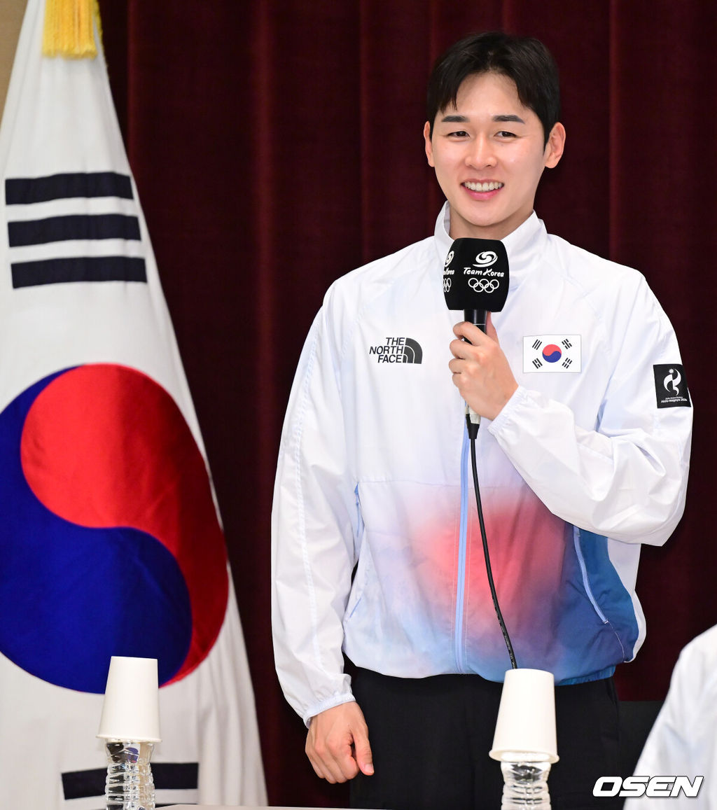 20일 오후 충북 진천 국가대표선수촌에서 ‘2026 아이치·나고야 아시안게임’ D-30 미디어데이가 열렸다.오는 9월 19일 일본 아이치현 나고야에서 막을 올리는 20번째 하계 아시안게임인 이번 대회는 10월 4일까지 16일간 펼쳐진다.근대5종 전웅태가 각오를 전하고 있다. 2026.08.20 / dreamer@osen.co.kr