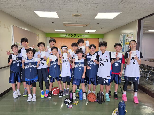[사진] 오사카 원정대회를 성공적으로 치른 덩킹농구교실 / 덩킹농구교실 제공