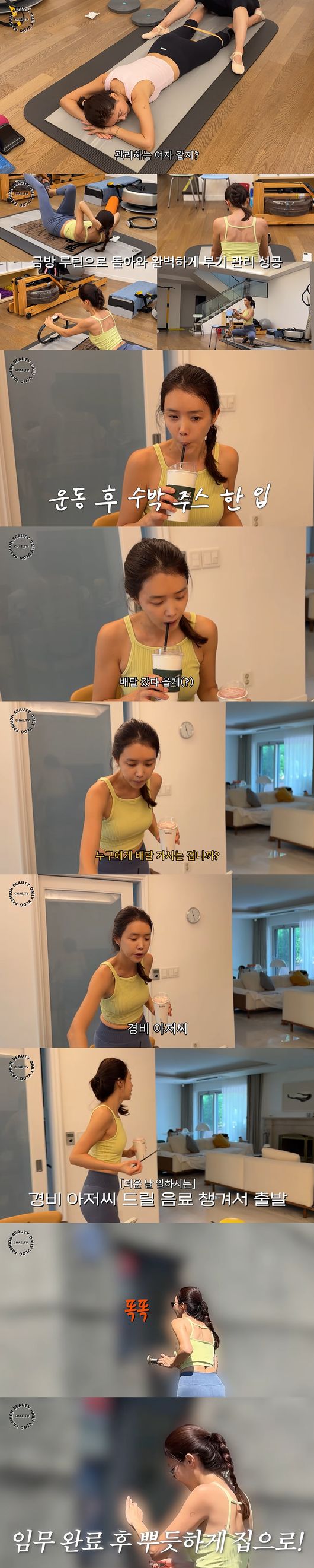 '채정안TV' 영상