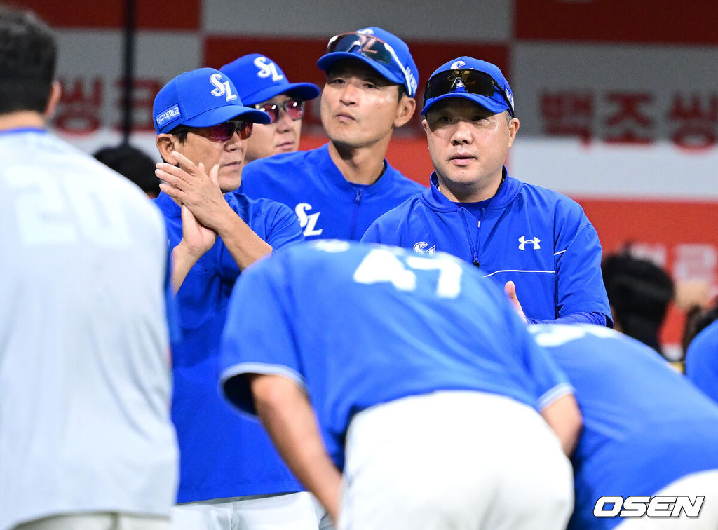 삼성 라이온즈 박진만 감독. /OSEN DB