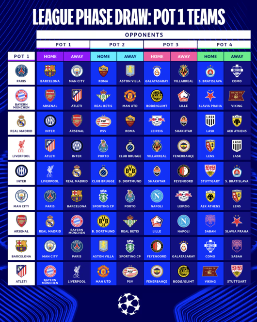 [사진] UEFA 챔피언스리그 공식 홈페이지