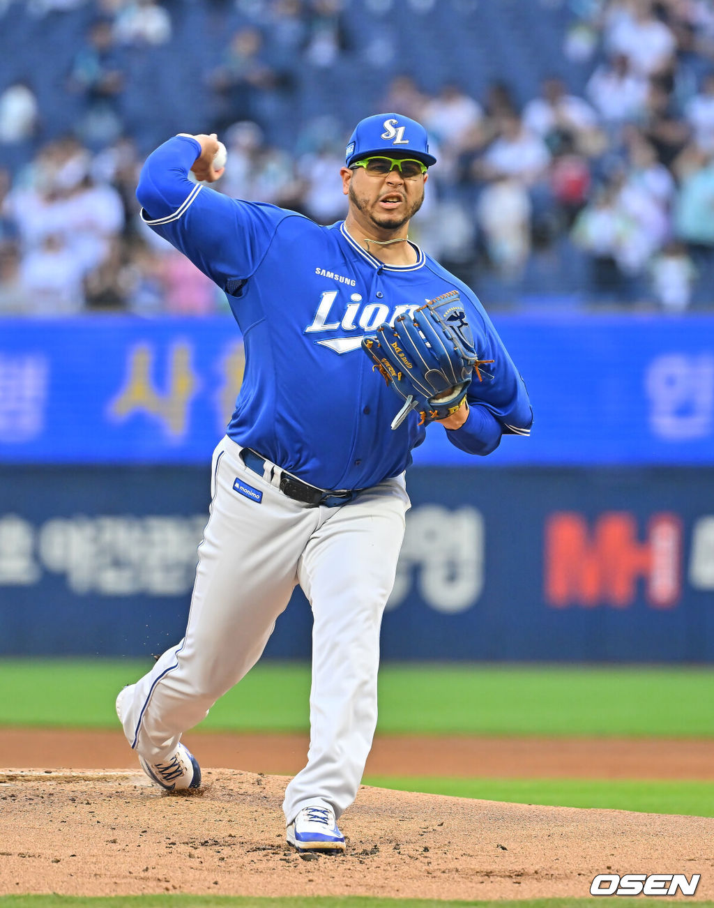 1일 창원NC파크에서 2026 신한 SOL KBO 리그 NC 다이노스와 삼성 라이온즈의 경기가 열렸다. 홈팀 NC는 토다가, 방문팀 삼성은 후라도가 선발 출전했다. 삼성 라이온즈 선발투수 후라도가 역투하고 있다. 2026.07.01 / foto0307@osen.co.kr