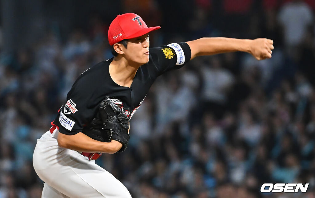 2일 창원NC파크에서 2026 신한 SOL KBO 리그 NC 다이노스와 KIA 타이거즈의 경기가 열렸다. 홈팀 NC는 토다가, 방문팀 KIA는 시라카와가 선발 출전했다. KIA 타이거즈 이의리가 역투하고 있다. 2026.09.02 / foto0307@osen.co.kr