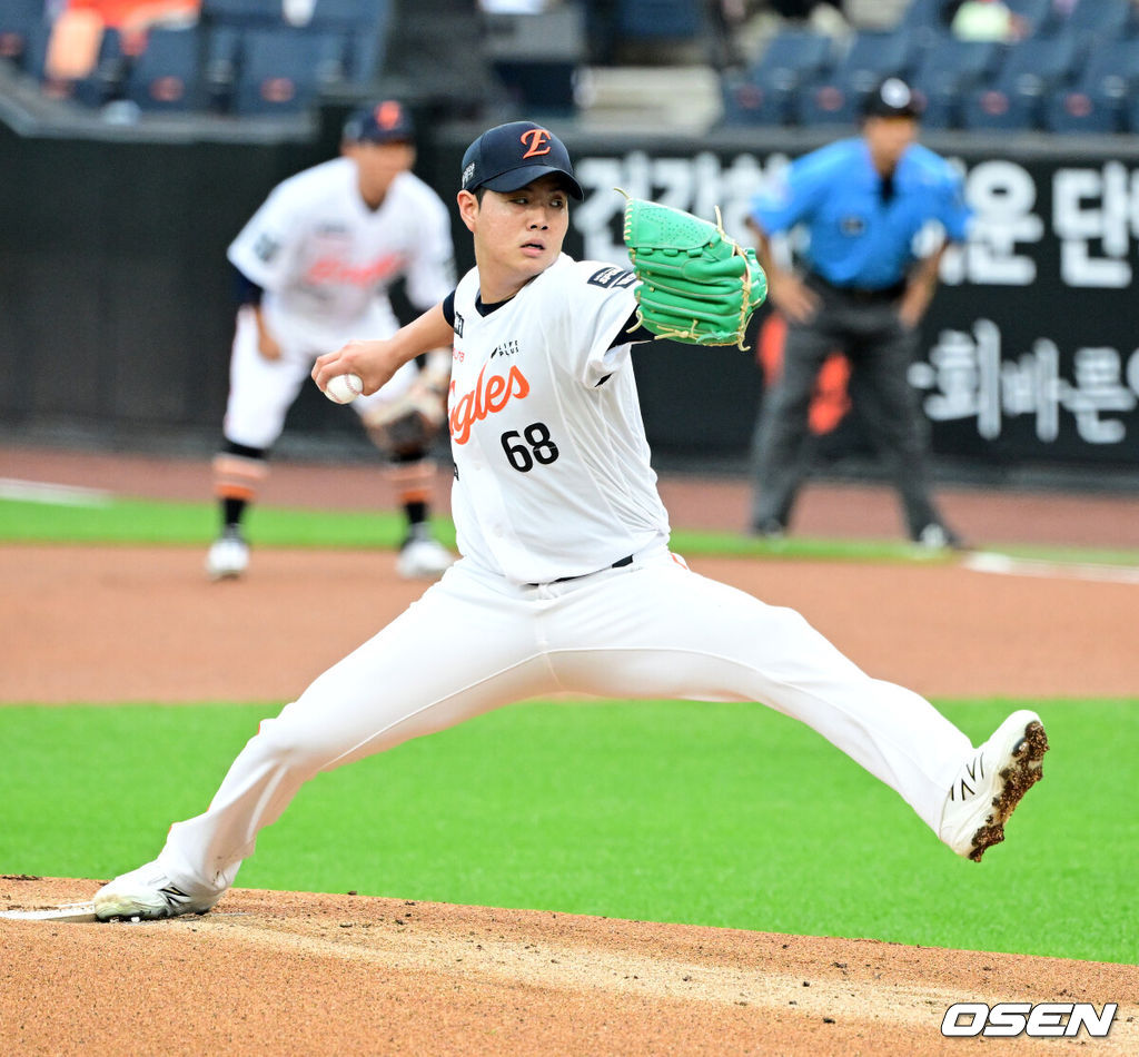 한화 투수 박준영(68번). 2026.07.07 / jpnews@osen.co.kr