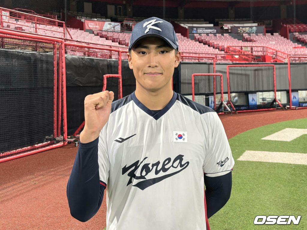 박근서가 대만 타이베이 티엔무 구장에서 인터뷰하고 있다. /KBSA 제공