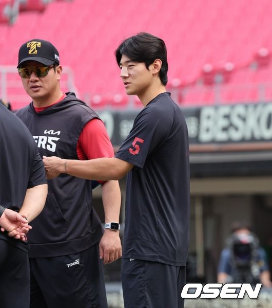 KIA 김도영이 비골골절 정복술을 마치고 11일 복귀했다./KIA 타이거즈 제공