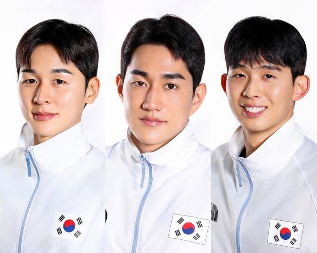 [사진] 왼쪽부터 전웅태, 서창완, 이종현 / 대한체육회 제공