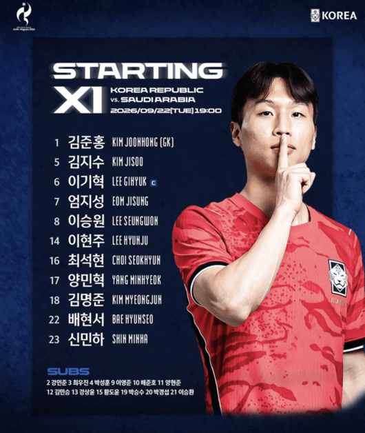 [사진] KFA 공식 소셜 미디어