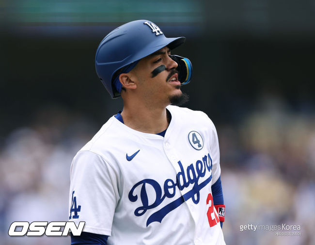 [사진] LA 다저스 시절 미겔 바르가스 ⓒGettyimages(무단전재 및 재배포 금지)