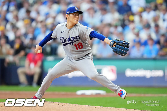 [사진] LA 다저스 야마모토 요시노부 ⓒGettyimages(무단전재 및 재배포 금지)