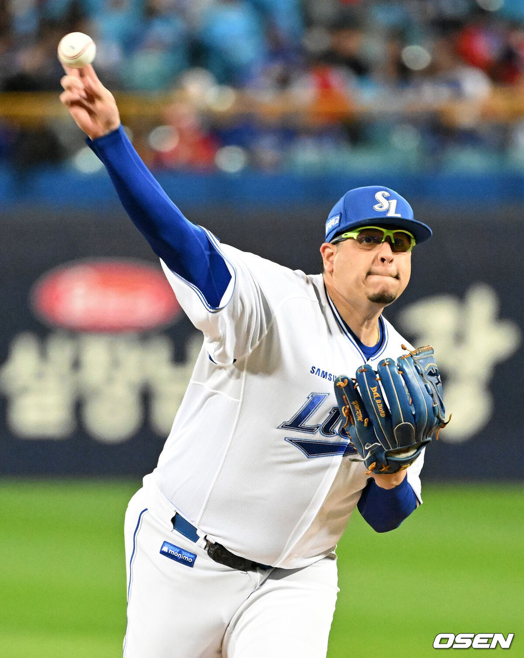 27일 대구삼성라이온즈파크에서 2026 신한 SOL KBO 플레이오프 2차전 삼성 라이온즈와 KIA 타이거즈의 경기가 열렸다.삼성은 아리엘 후라도, KIA는 애덤 올러가 나섰다.1회초 무사에서 삼성 선발투수 후라도가 역투하고 있다. 2026.10.27 /sunday@osen.co.kr