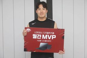 LG 트윈스는 팬과 선수단의 투표를 통해 진행한 ‘5월 디지털 락커룸 월간 MVP’에 임찬규 선수를 선정했다. / LG 트윈스