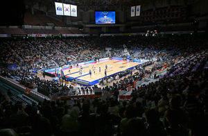 부산 사직체육관 농구영신 경기장 전경