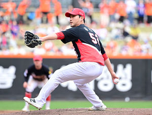 OSEN 보도 KIA 홍건희 역투 사진