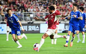 파비우 다 실바 회심의 슛(OSEN 제공 이미지)